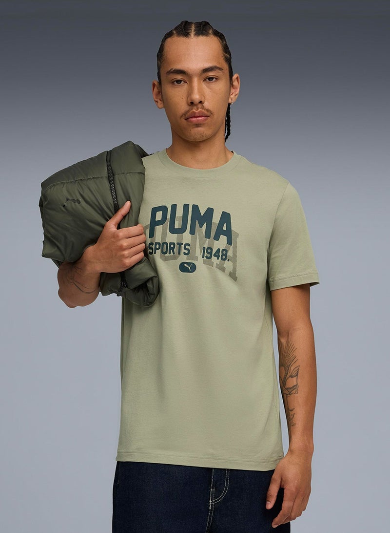 Puma Men's Graphic Varsity Tee - Image 1